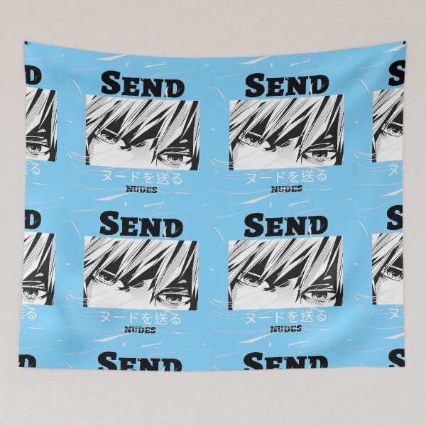 Item preview, Send Nudes - Japanese Retro Aesthetic Vaporwave  designed and sold by Henokkibret.