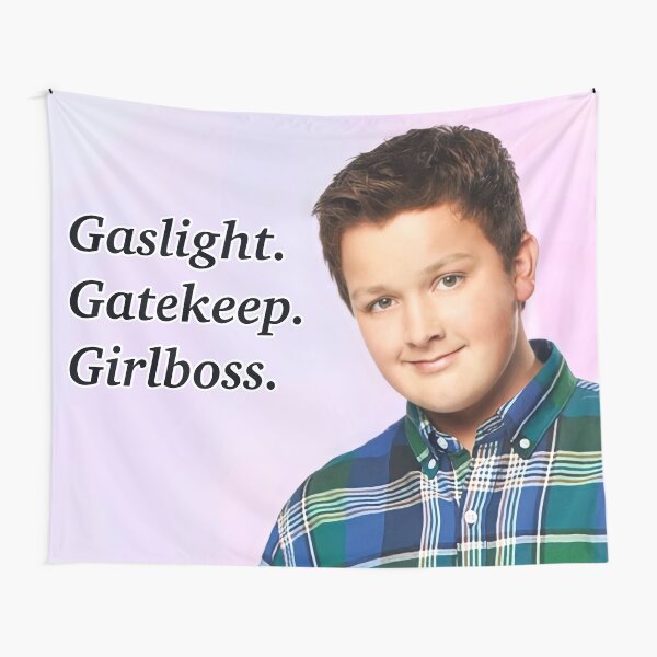 Gibby Gaslight Gatekeep Girlboss Tapestry