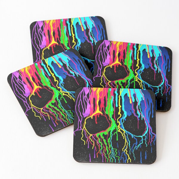 Item preview, skull colors rainbow designed and sold by cat poe.