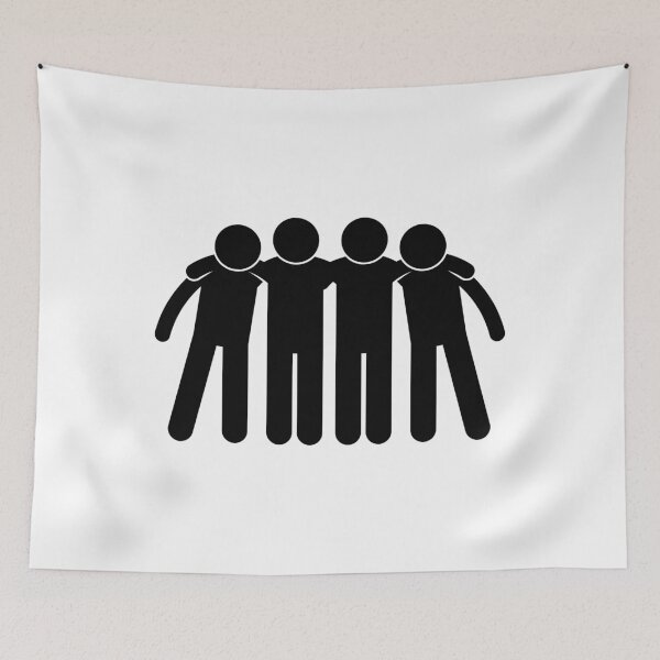 Item preview, Friendship Stickman - Black Version designed and sold by Stickman--.