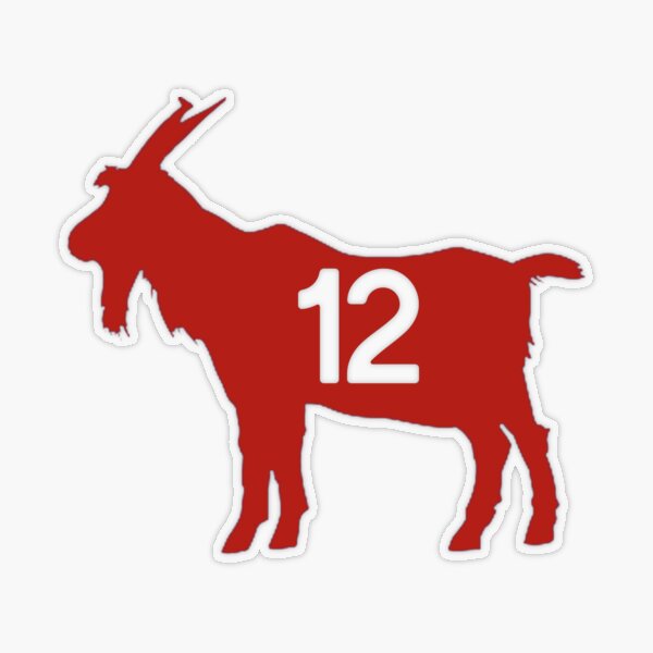 Brady Goat - goat brady number 12 - GOAT 12 - Greatest Of All Time Brady   Pullover Hoodie for Sale by DevonteZ