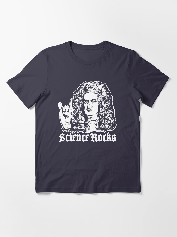 Alternate view of Sir Isaac Newton Science Rocks Essential T-Shirt