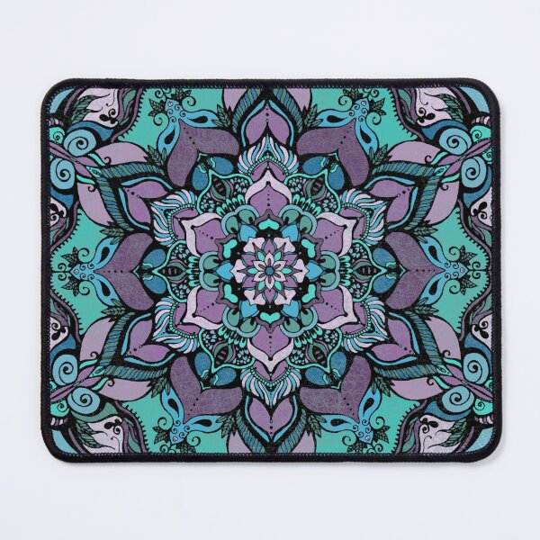 Item preview, violet mandala on the textured background designed and sold by MandalaFlowerArt.