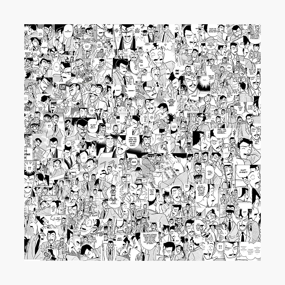 Kogoro Mouri manga board Sticker