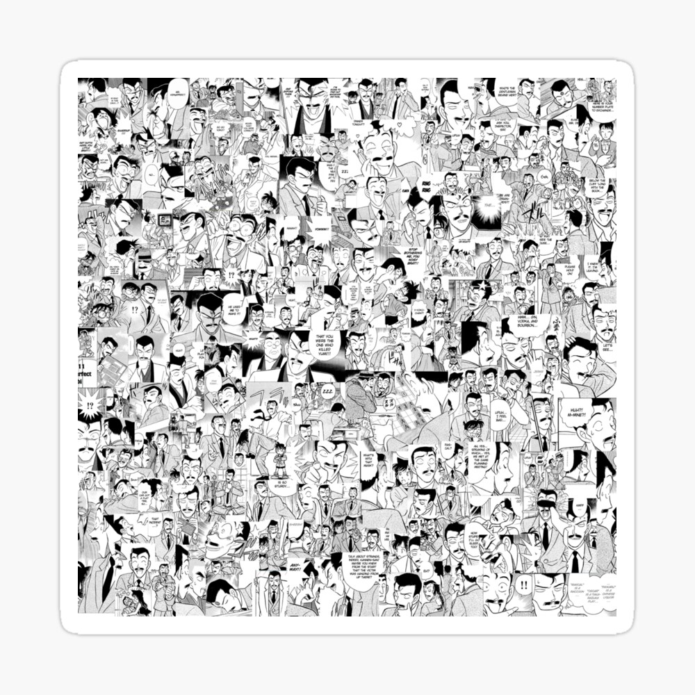 Kogoro Mouri manga board Sticker