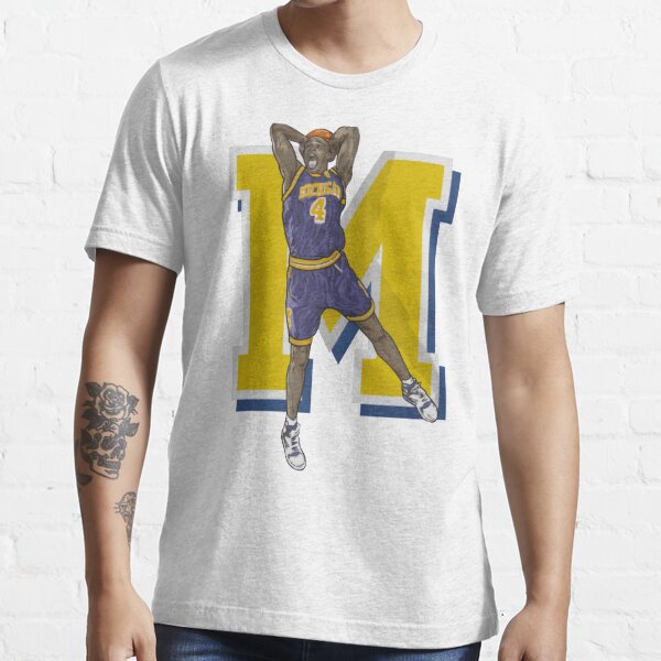 Vintage Michigan Basketball Fab 5 Chris Webber Essential T-Shirt