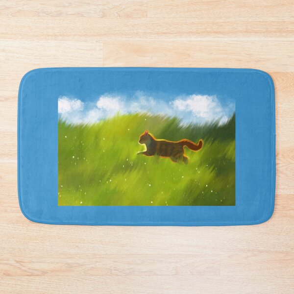 Item preview, Ginger cat blue sky green grass designed and sold by Dearlinh.