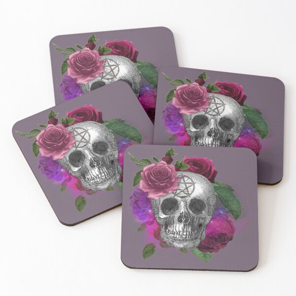 Item preview, Witch Goth Skulls and Roses design for Halloween designed and sold by TeeRayBee.