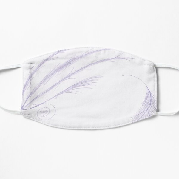 M.I. #27 |☽/☼| Feathery Purple Streaks Flat Mask