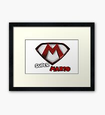 super super mario Framed Print