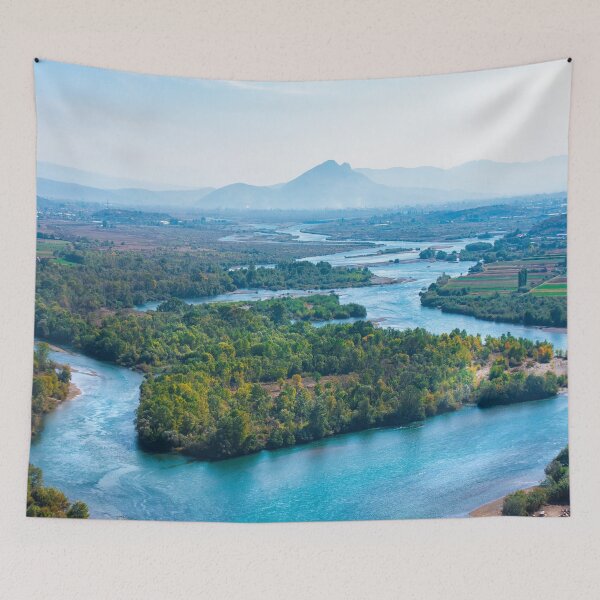Item preview, Drin River from Rozafa Castle, Shkoder, Albania designed and sold by mitzobs.