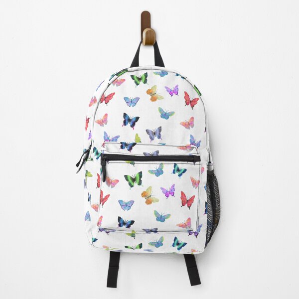 Item preview, multicolored butterflies are circling. cute insects designed and sold by SychEvaartist.