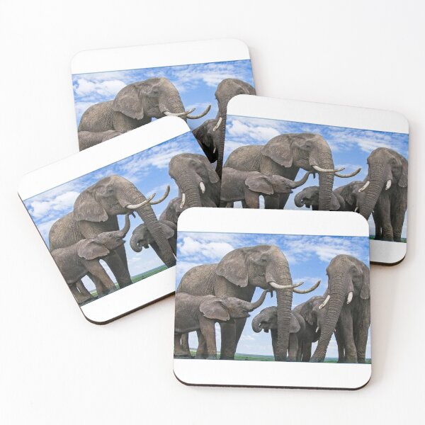 Item preview, The group of elephants  designed and sold by Aljenanshop.