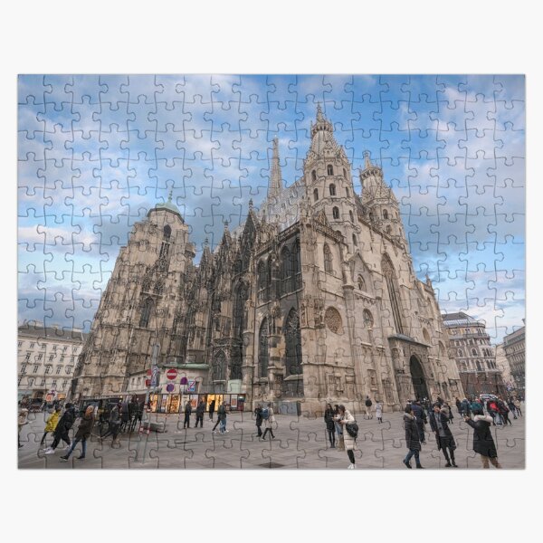 St. Stephen's Cathedral or Stephansdom in Vienna, Austria Jigsaw Puzzle  for Sale by mitzobs