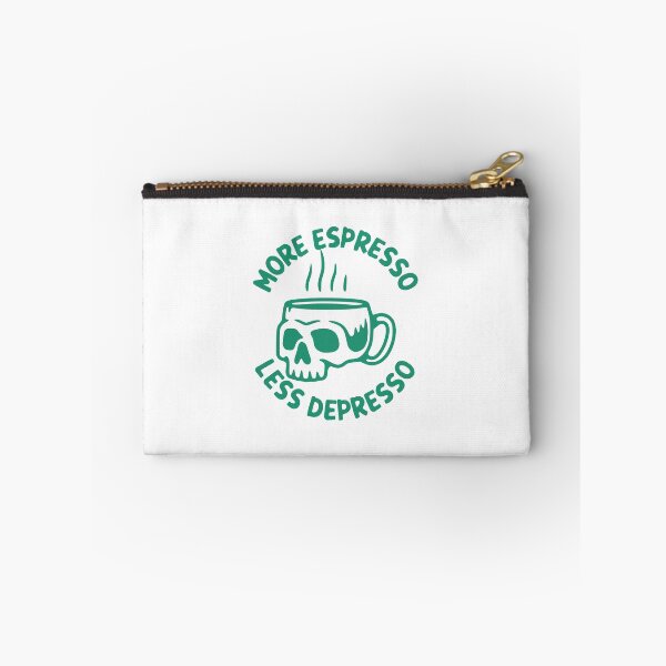 Item preview, More Espresso Less Depresso, Skull Coffee Cup, Green designed and sold by anghelapparel.