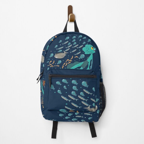 Item preview, Luca sea monster Backpack  designed and sold by enthralledshoul.