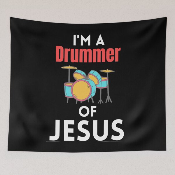 Item preview, Cool Drummer For Jesus Who Only Beat Drums For Jesus designed and sold by chetan786.