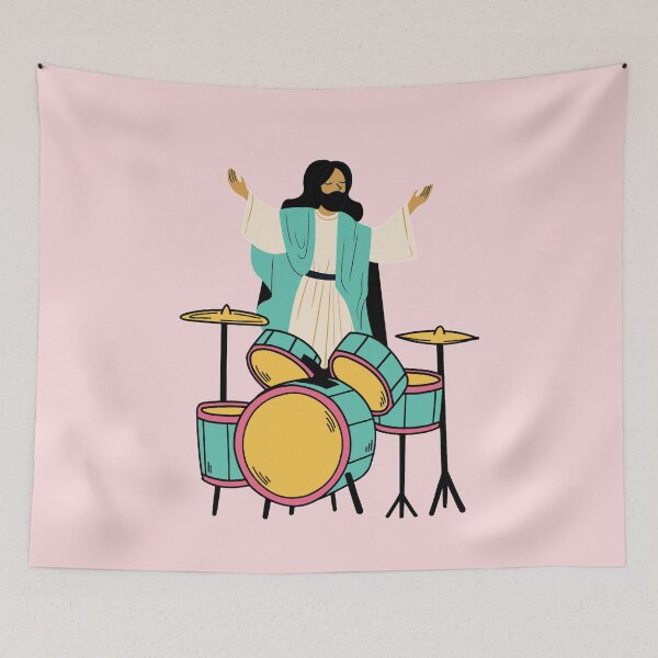 Item preview, Cool Drummer For Jesus Who Only Beat Drums For Jesus designed and sold by chetan786.