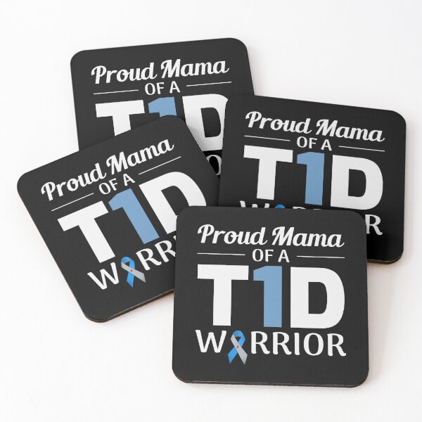Item preview, T1D Type 1 Diabetes Awareness Mom Supporter Fighters designed and sold by TastefulTees.