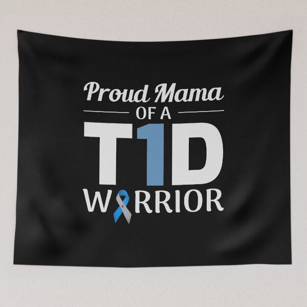 Item preview, T1D Type 1 Diabetes Awareness Mom Supporter Fighters designed and sold by TastefulTees.