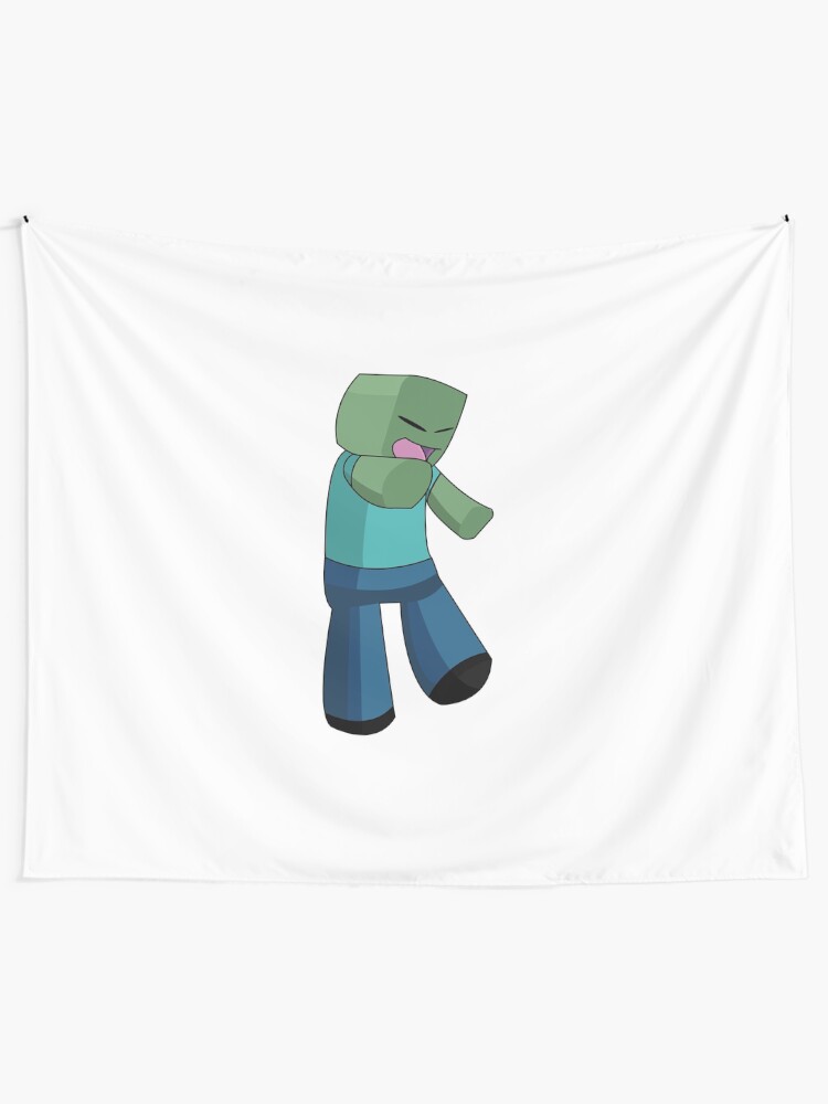 "Minecraft Zombie" Tapestry by truefanatics Redbubble