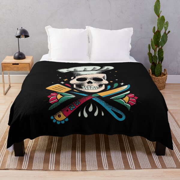 Item preview, Chef skull tattoo designed and sold by DerSenat.