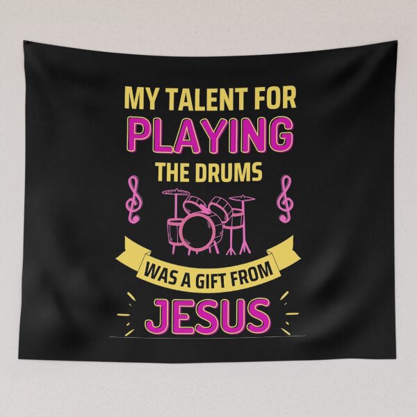 Item preview, Cool Drummer For Jesus Who Only Beat Drums For Jesus designed and sold by chetan786.