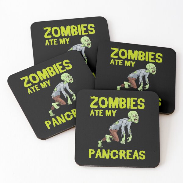 Item preview, T1D Type 1 Diabetes Halloween Zombies Ate my Pancreas designed and sold by TastefulTees.