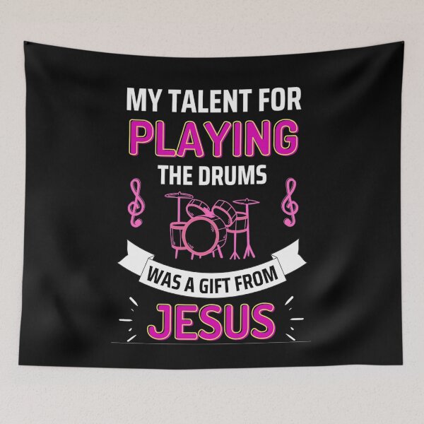 Item preview, Cool Drummer For Jesus Who Only Beat Drums For Jesus designed and sold by chetan786.