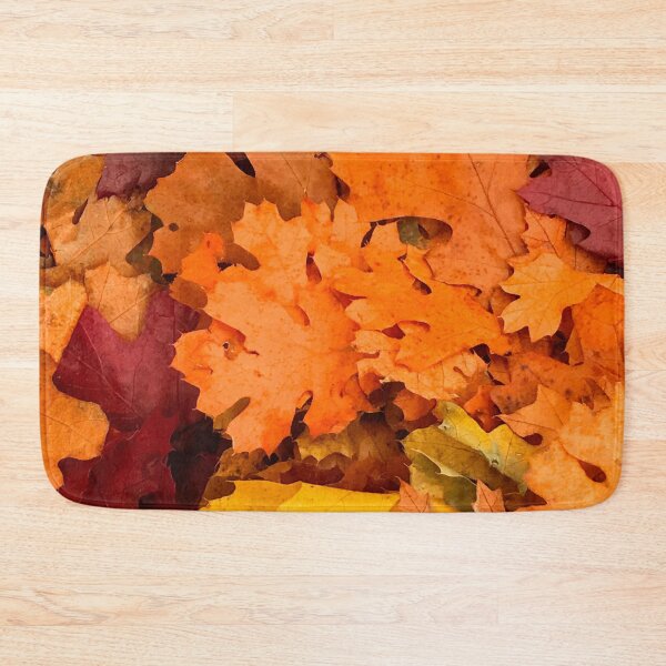 Item preview, Autumn Pumpkin-Orange and Sunset-Red Spectacular Leaves Art Photo  designed and sold by DEC02.