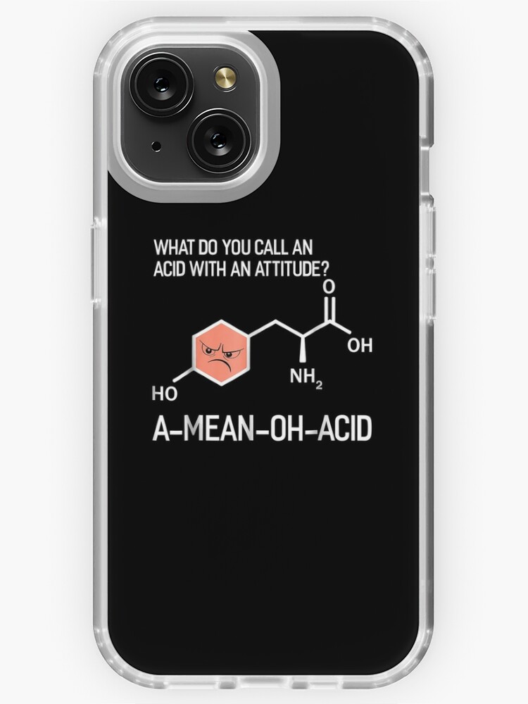 Humor Nerdy Chemistry Amino Acid for Women Men iPhone Case