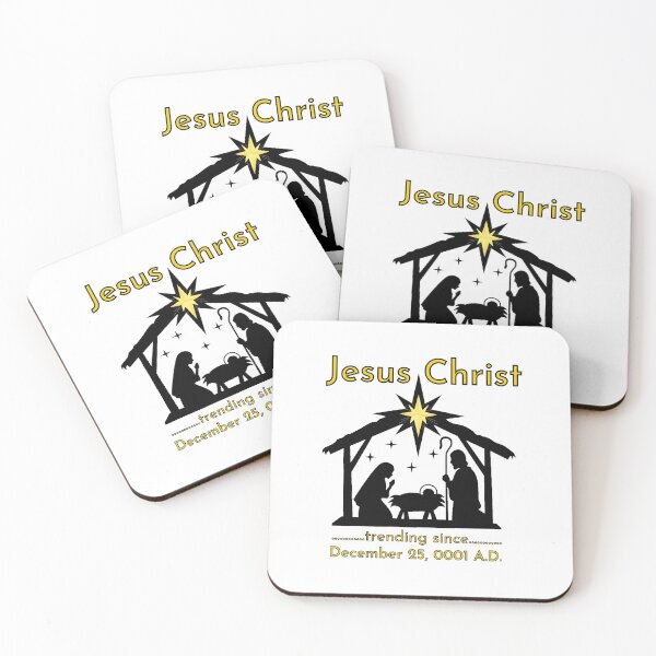 Artikelvorschau, Jesus Christus im Trend seit dem 25. Dezember 0001 n. Chr. Lustige Weihnachtskrippe entworfen und verkauft von CBCreations73.
