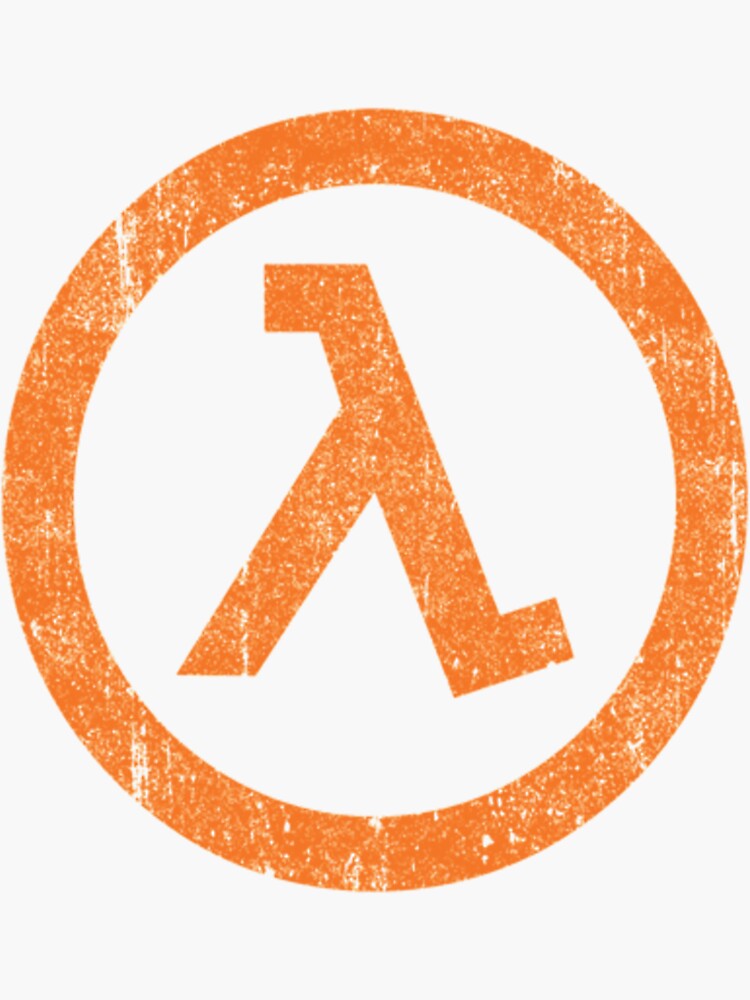 "Half Life Lambda Symbol " Sticker for Sale by AnkeFMaurer | Redbubble