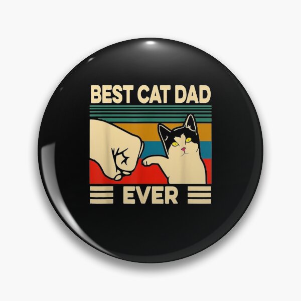 Item preview, Best Cat Dad Ever Vintage Men Bump Fit Fathers Day designed and sold by JasonNathaya.
