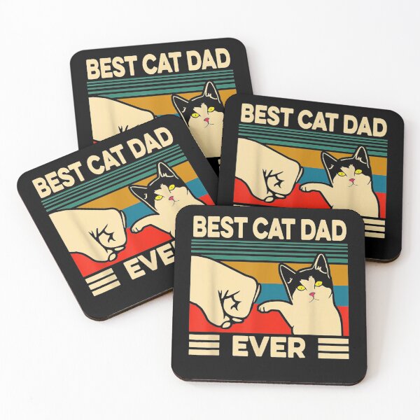 Item preview, Best Cat Dad Ever Vintage Men Bump Fit Fathers Day designed and sold by JasonNathaya.
