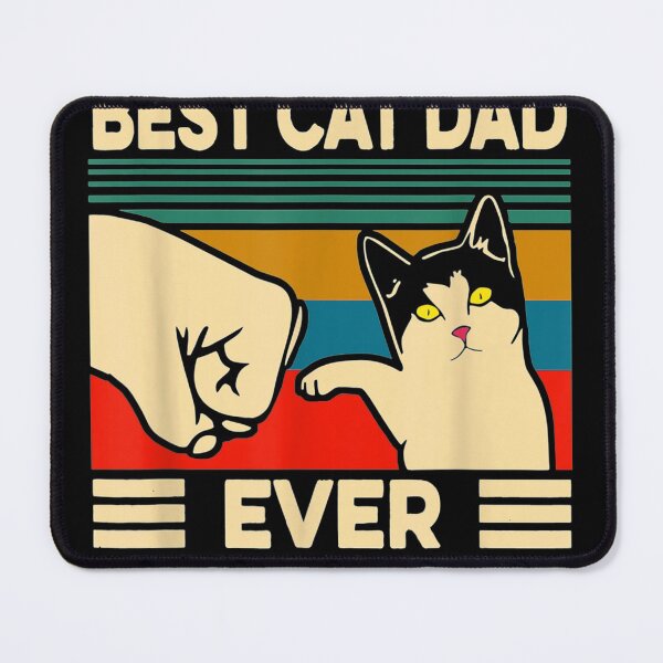 Item preview, Best Cat Dad Ever Vintage Men Bump Fit Fathers Day designed and sold by JasonNathaya.