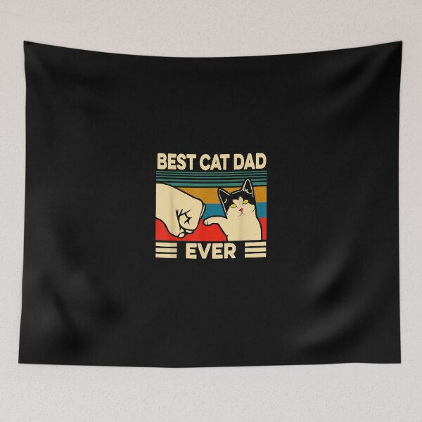 Item preview, Best Cat Dad Ever Vintage Men Bump Fit Fathers Day designed and sold by JasonNathaya.