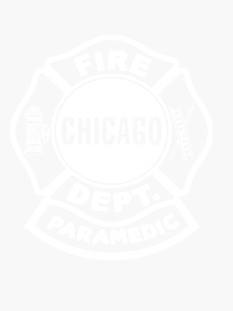 Chicago Fire Paramedic White Logo Classic Sticker By Melodipatersono Redbubble