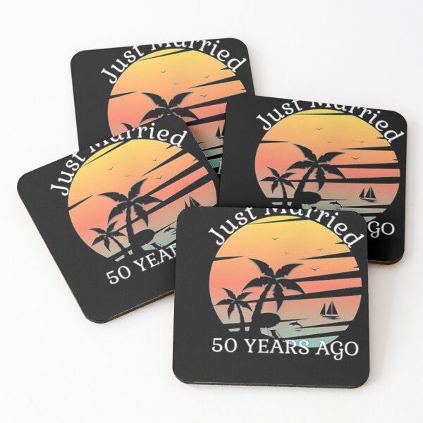 Item preview, 2ided Print 50th Wedding Anniversary Just Married 50 Years designed and sold by SemajshiMaah.