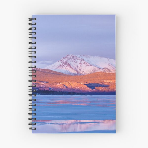 Item preview, Snowy Mt Laurier frozen Lake Laberge Yukon Canada designed and sold by ImagoBorealis.