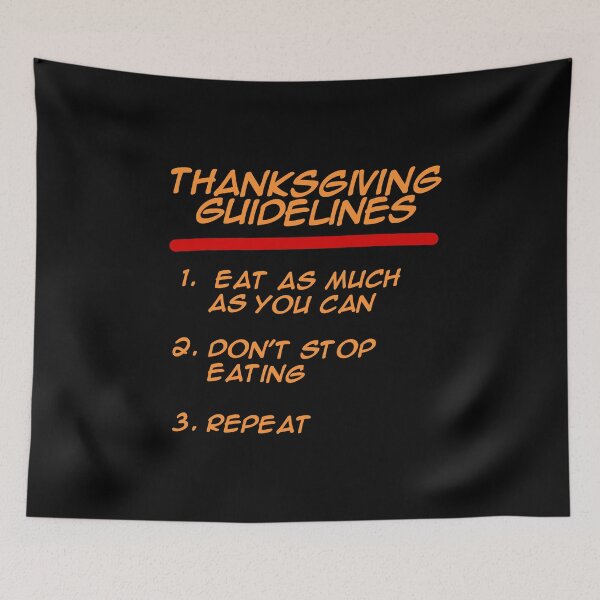 Item preview, Funny Family Thanksgiving Guidelines designed and sold by onicon.