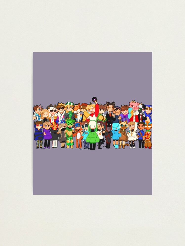 dream smp all members sticker photographic print for sale by stardustdesigny redbubble