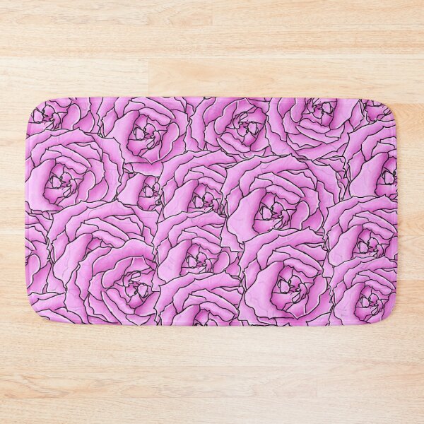 Item preview, Hand Drawn Pink Rose Pattern designed and sold by HomesvilleArt.