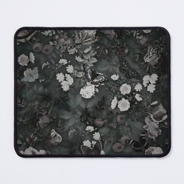 Item preview, Butterfly Rose Garden (Desaturated version) - Digital Collage Pattern designed and sold by DoggoTankDesign.