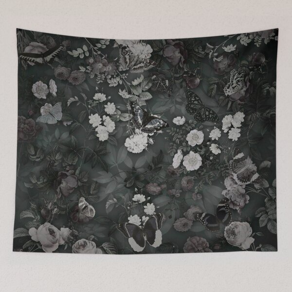 Item preview, Butterfly Rose Garden (Desaturated version) - Digital Collage Pattern designed and sold by DoggoTankDesign.