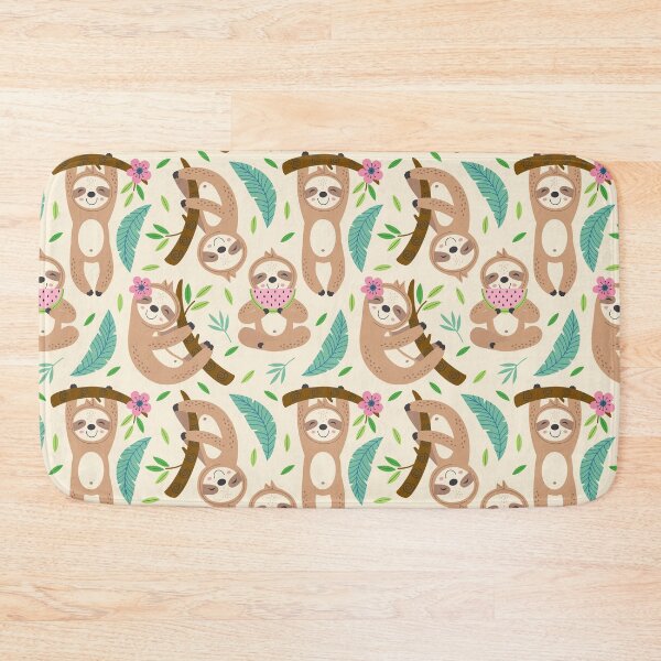 Item preview, Cute Sloth Floral designed and sold by ArtCreations79.