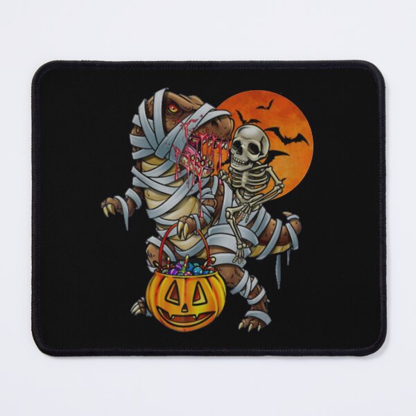 Item preview, Skeleton Riding Mummy Dinosaur T rex Halloween designed and sold by Erstenenquis.