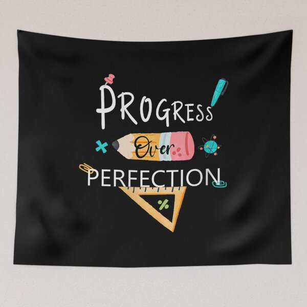 Item preview, Womens Motivational Progress Over Perfection back to School Teache designed and sold by monteroshirt.