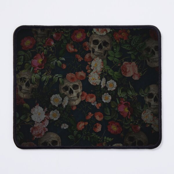 Item preview, Skull and Rose Pattern- Digital Collage designed and sold by DoggoTankDesign.