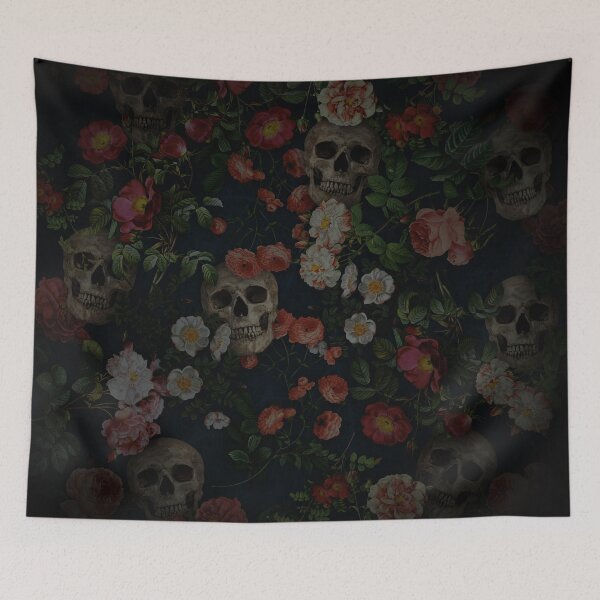 Item preview, Skull and Rose Pattern- Digital Collage designed and sold by DoggoTankDesign.